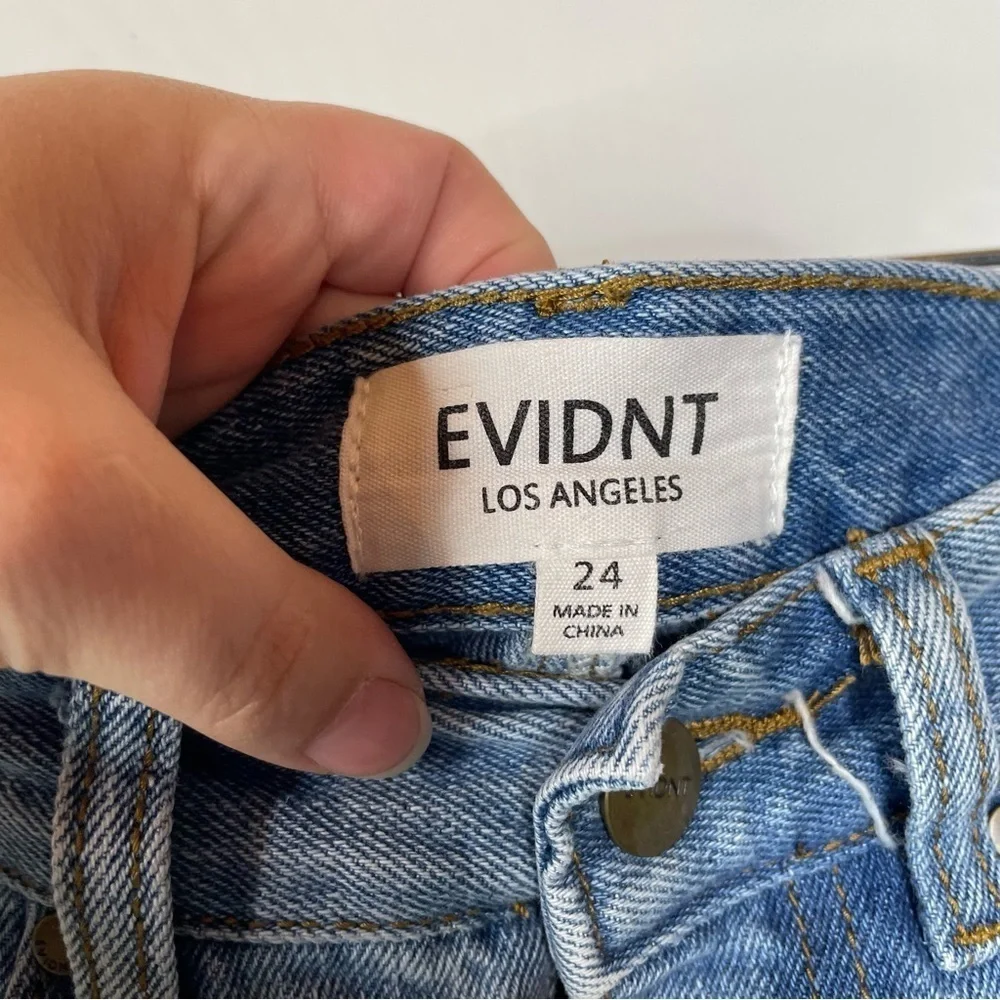 Evidnt Two Tone Jean‎ Mini Skirt Size 24
